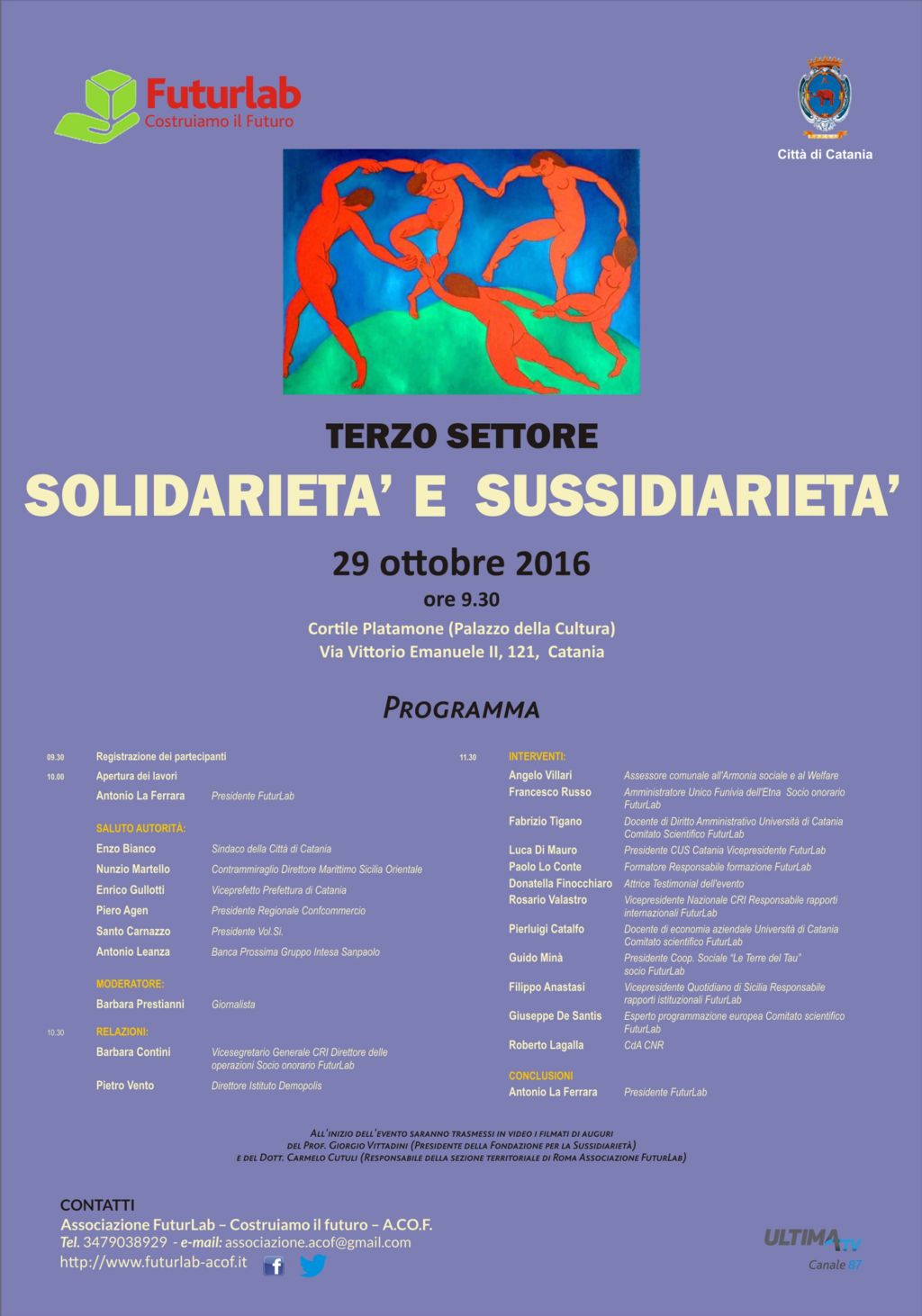 Associazione FuturLab: “Terzo Settore: solidarietà e sussidiarietà”