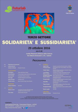 Associazione FuturLab: “Terzo Settore: solidarietà e sussidiarietà”