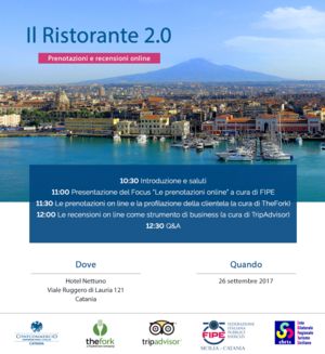 “IL RISTORANTE 2.0 - Prenotazioni e Recensioni online”, come cambia il mondo della ristorazione:il rapporto con TripAdvisor e TheFork